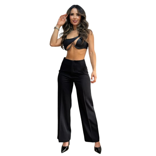PANTALON PALAZZO NEGRO
